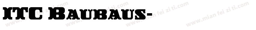 ITC Baubaus字体转换